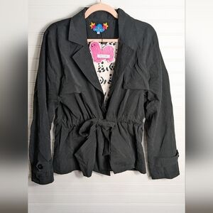 Rich Fashion NWT Drapey Jacket In Coastal Black Utility Style Coat  Oversized L